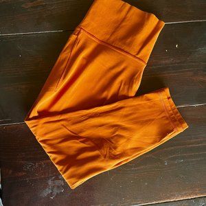 Athleta Salutation Stash Pocket II 7/8 Tight Leggings 1X - Burnt Orange